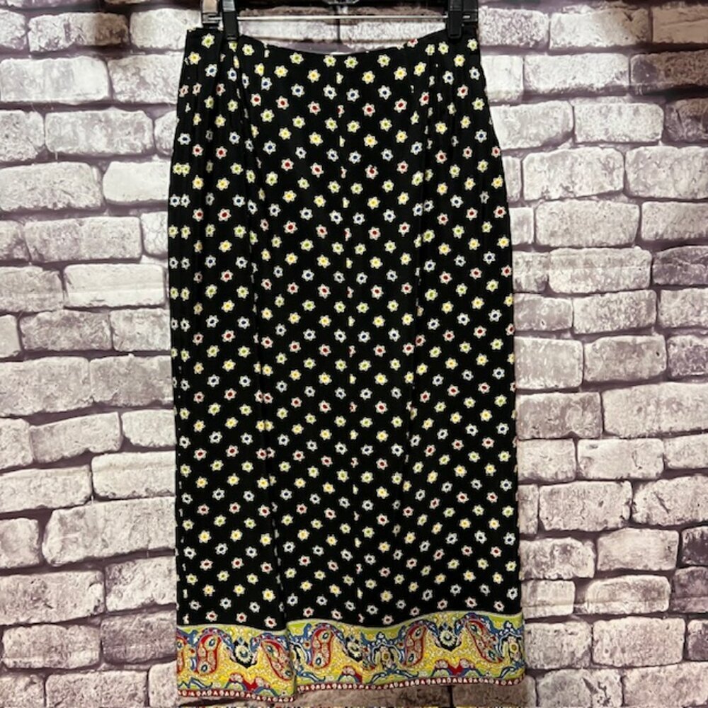 Cambridge Dry Goods Vintage Wrap Style Skirt Size 12 - Picture 4 of 7